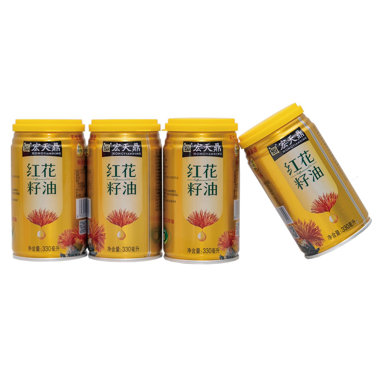330毫升易拉罐红花籽油